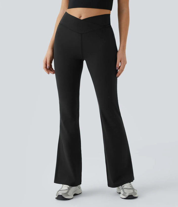 DayStretch med hög midja omlott utsvängd yogaleggings