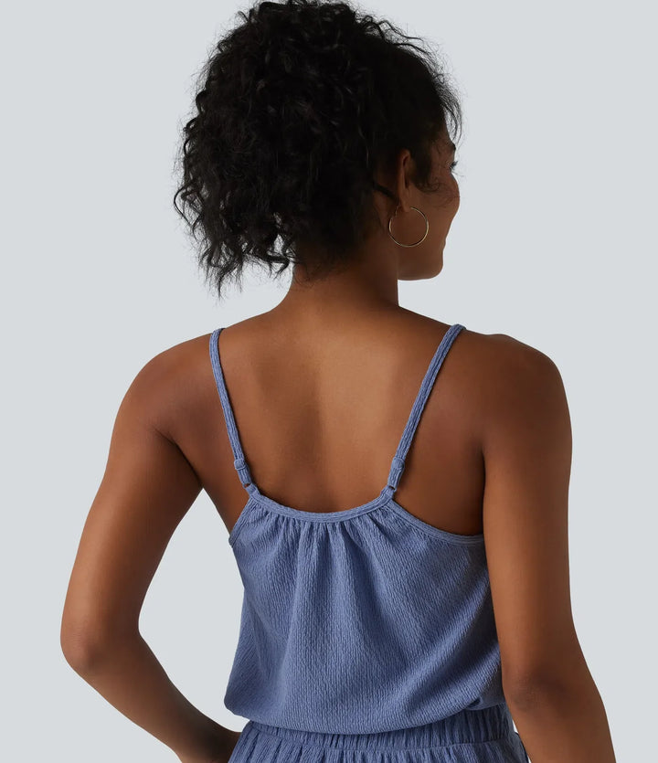 Vida ben vardaglig slip jumpsuit med fickor-Easy Peezy Edition