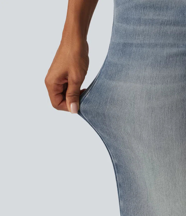 Lyckera Flex låg midja utsvängd vardagsjeans med fickor