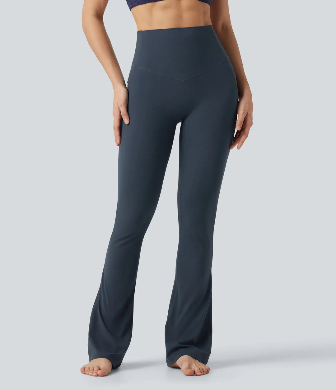 Lyckera UltraSculpt högmidjad magkontroll formande bootcut yogaleggings med fickor