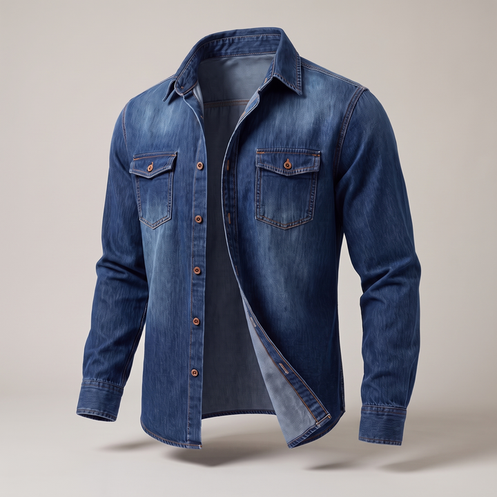 MODERN JEANSSKJORTA I UTFORMNING