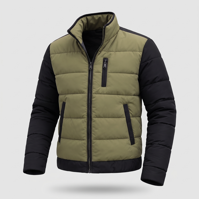 RAFFINERAD QUILTAD LAGER-JACKA