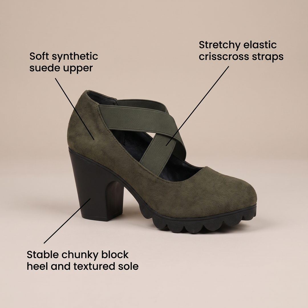 ELEGANTA KOMFORTSKOR MED BLOCKKLACK