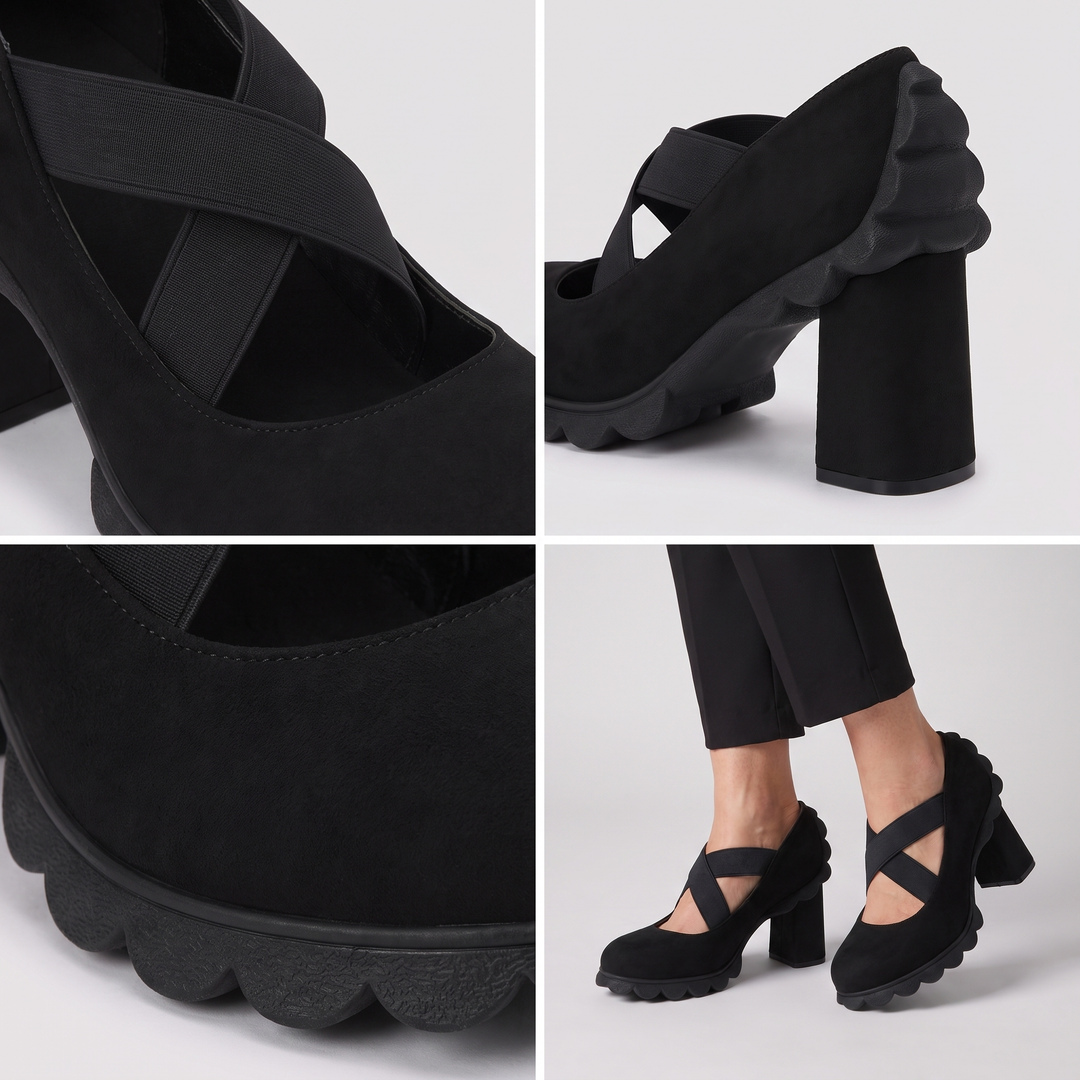 ELEGANTA KOMFORTSKOR MED BLOCKKLACK