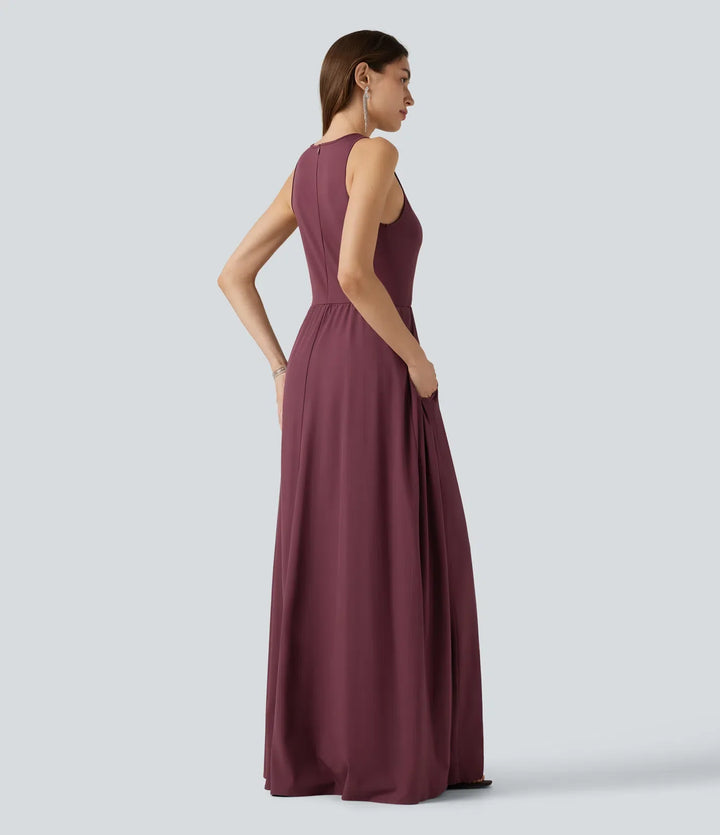 Breezeful ärmlös snabbtorkande jumpsuit med fickor-Easy Peezy Edition