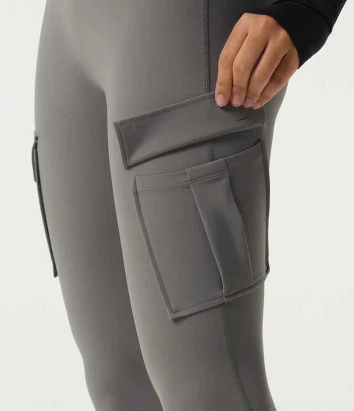 Lyckera UltraSculpt högmidjad bootcut lagerliknande yogaleggings med fickor