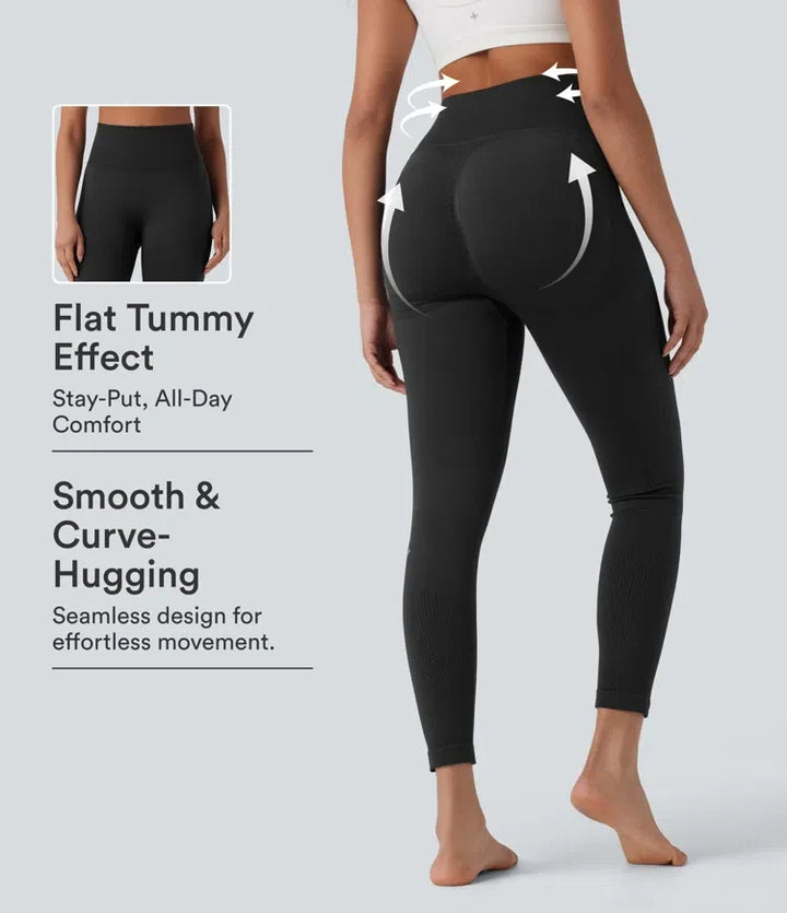 OneForm sömlös flow högmidjad magkontroll rumplyftande yogaleggings