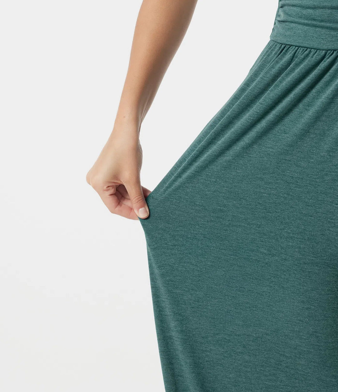 V-ringad fladdermusärm rynkat vardaglig jumpsuit med fickor-Easy Peezy Edition