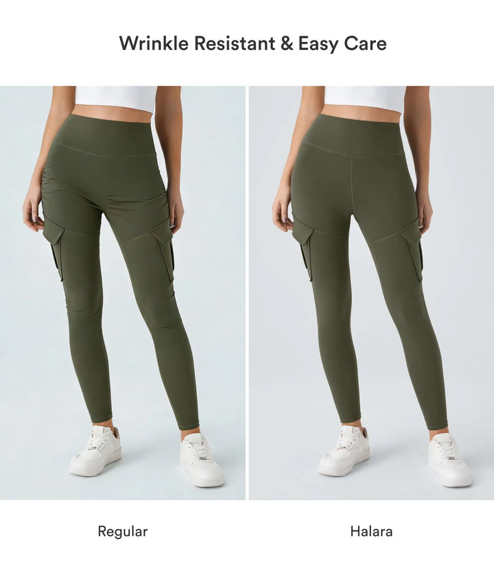 DayStretch högmidjad cargo ficka skinny yogaleggings