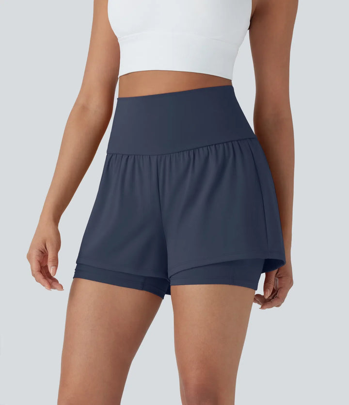 SoftlyZero Airy med extra hög midja 2-i-1 InstantCool yogashorts 5&
