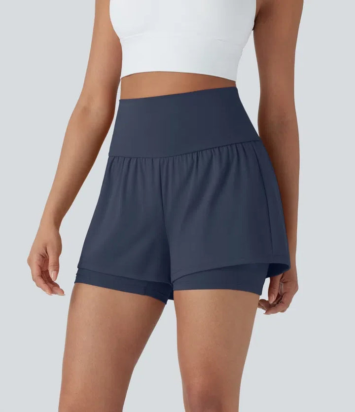 SoftlyZero Airy med extra hög midja 2-i-1 InstantCool yogashorts 5&