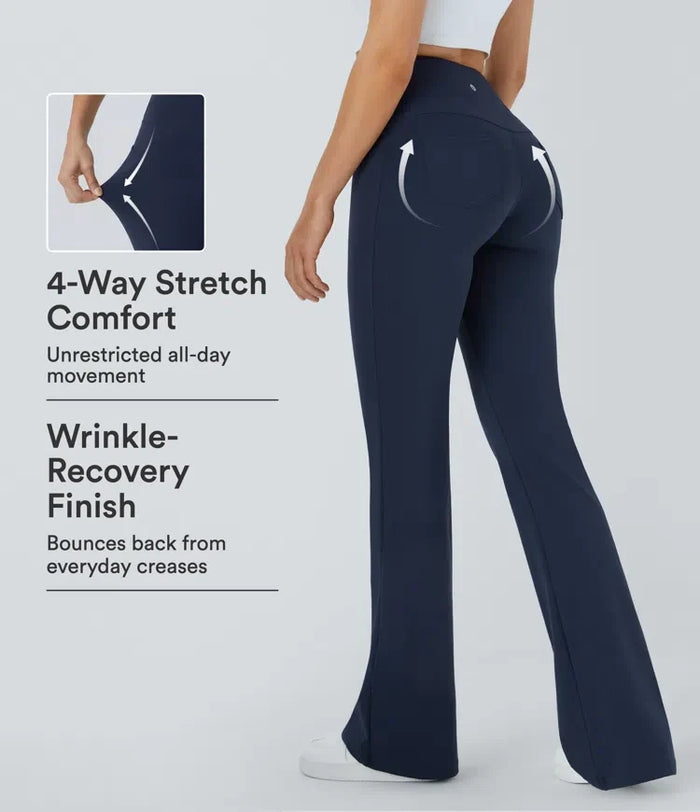 DayStretch med hög midja och ficka utsvängd yogaleggings