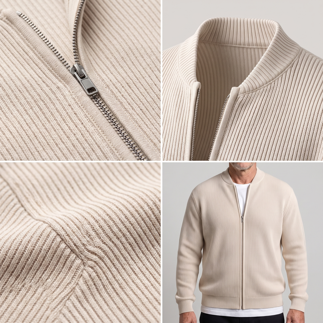 MODERN STICKAD JACKET I KULTURELLT SOCKER