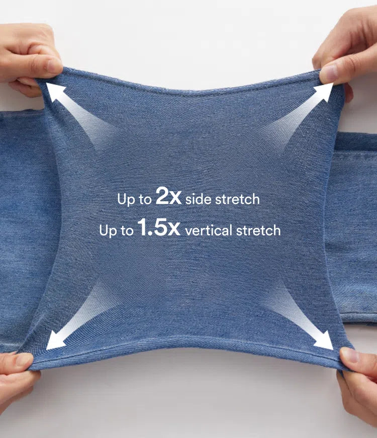 Halara Flex med låg midja dragkedja fickor tvättad baggy vida ben vardagsjeans
