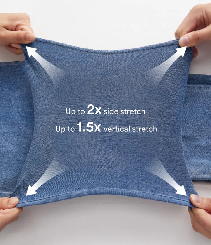 Halara Flex med låg midja dragkedja fickor tvättad baggy vida ben vardagsjeans