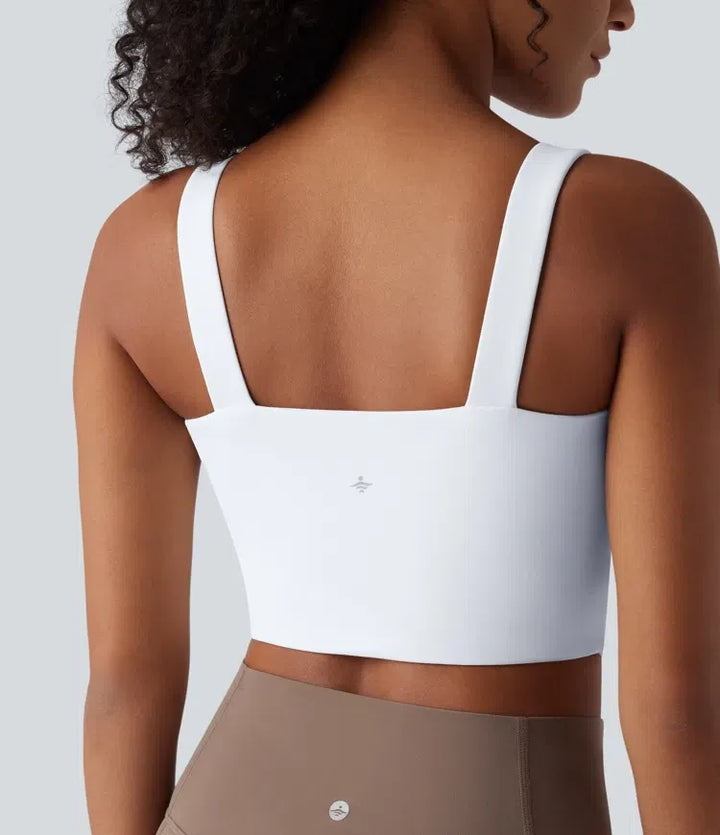 Halara UltraSculpt lätt stöd push-up sport-bh för yoga DD-F kupor
