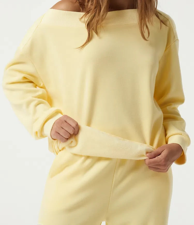 Långärmad vardaglig sweatshirt