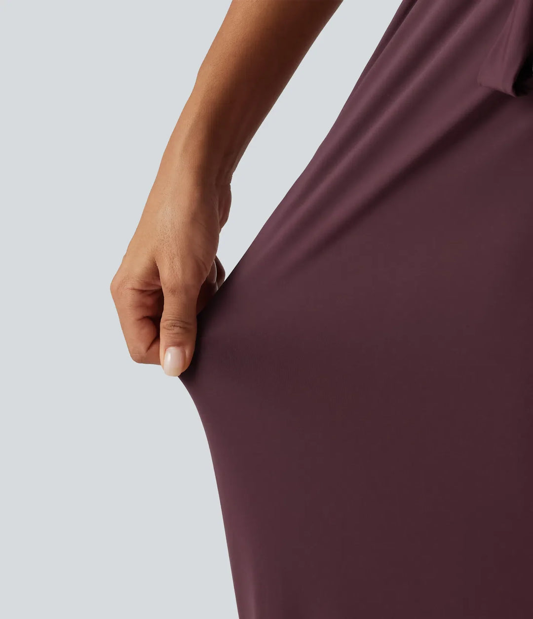 Rund hals ärmlös knytning fram InstantCool vardaglig jumpsuit med fickor-Easy Peezy Edition-UPF50+