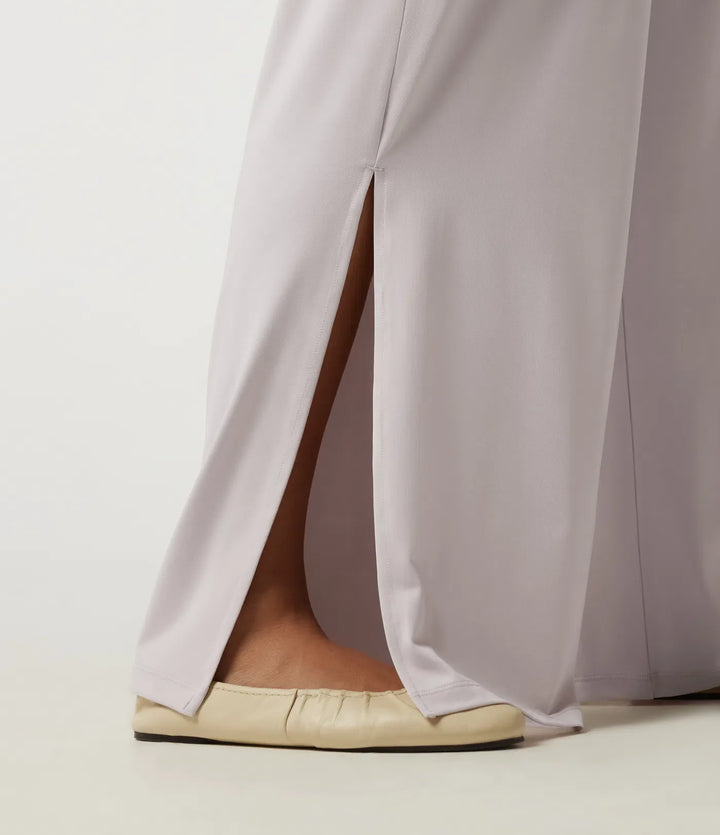 Enaxlad långärmad vida ben vardaglig jumpsuit med inbyggd BH och fickor -Easy Peezy Edition