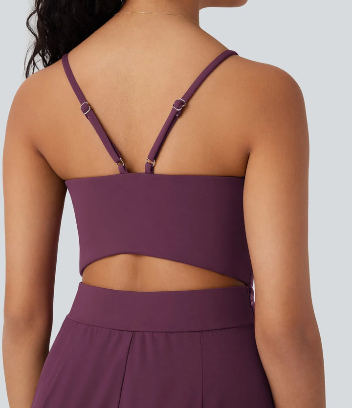 Breezeful vida ben snabbtorkande vardaglig slip jumpsuit med fickor-Easy Peezy Edition