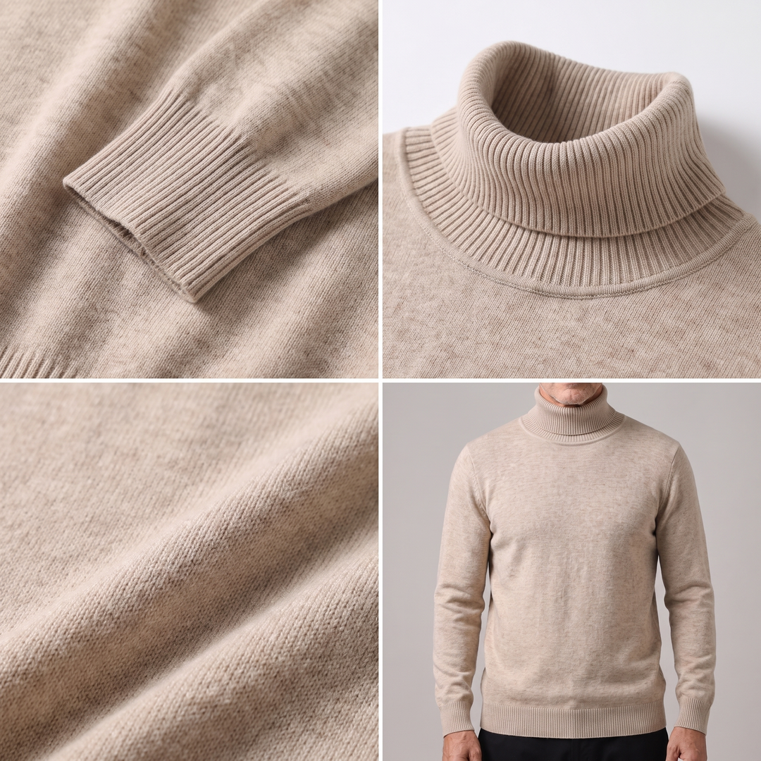ELEGANT KASJMER-RÖD STICKAD