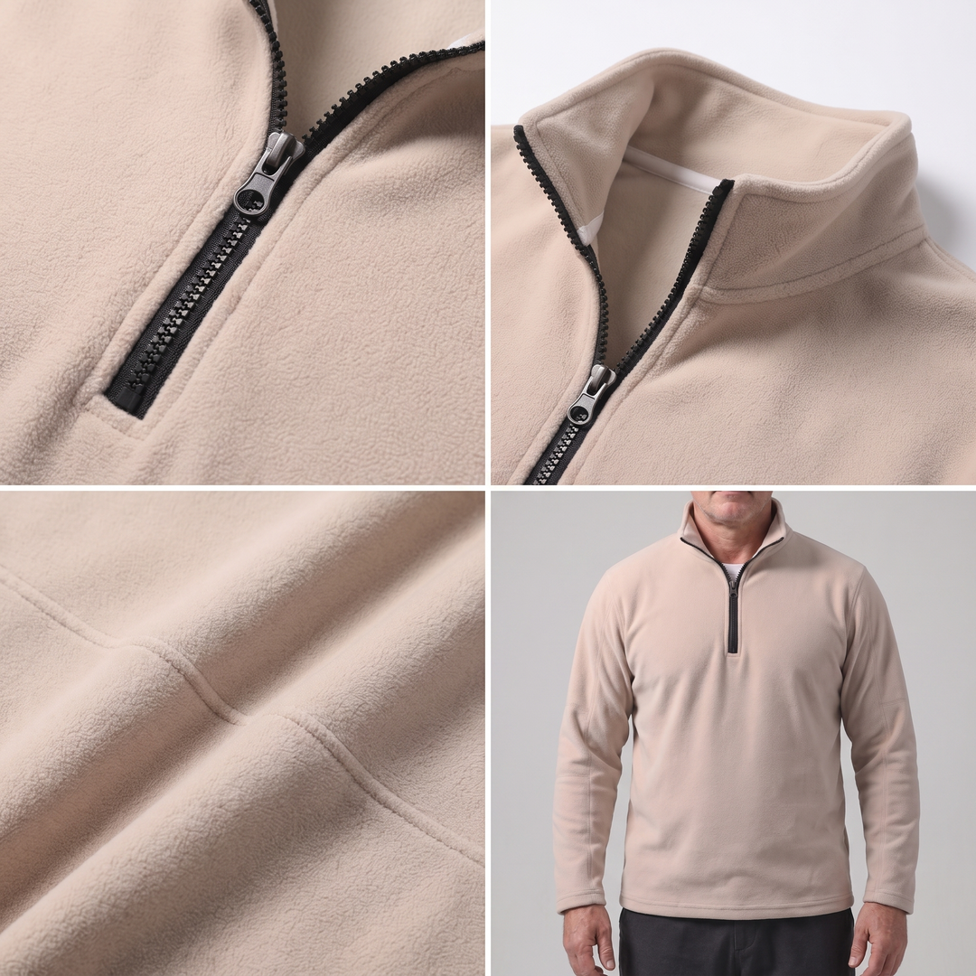 SMART STAND-COLAR SWEATSHIRT
