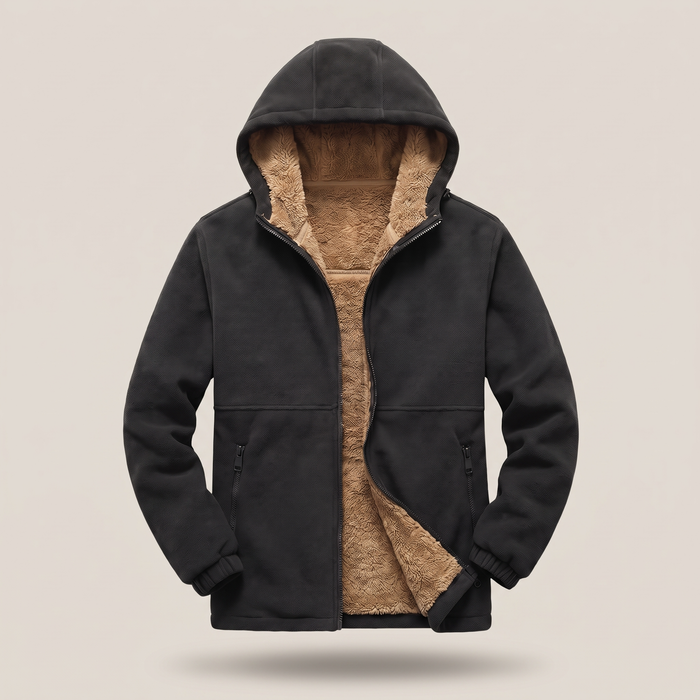 SHERPAFODRAD FLEECE HUVJACKA