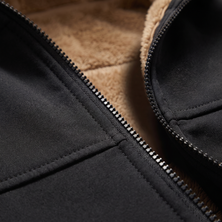 SHERPAFODRAD FLEECE HUVJACKA