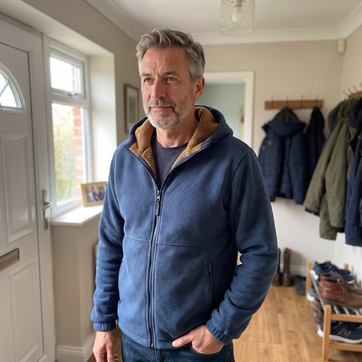 SHERPAFODRAD FLEECE HUVJACKA