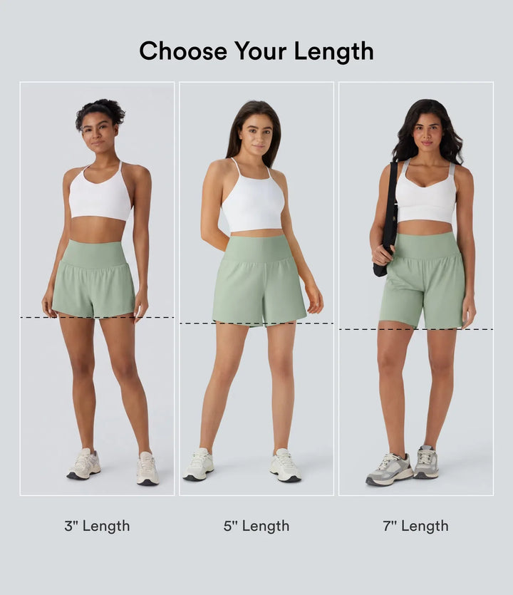 SoftlyZero Airy med extra hög midja 2-i-1 InstantCool yogashorts 5&