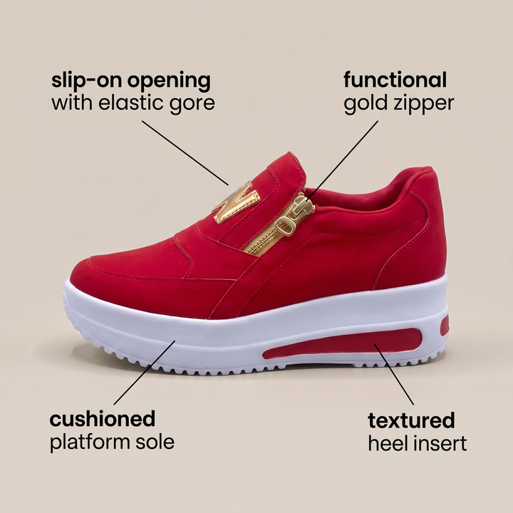Vadderade slip-on-skor