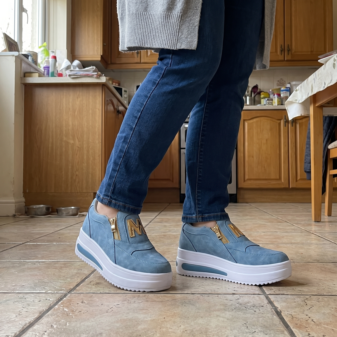 Vadderade slip-on-skor