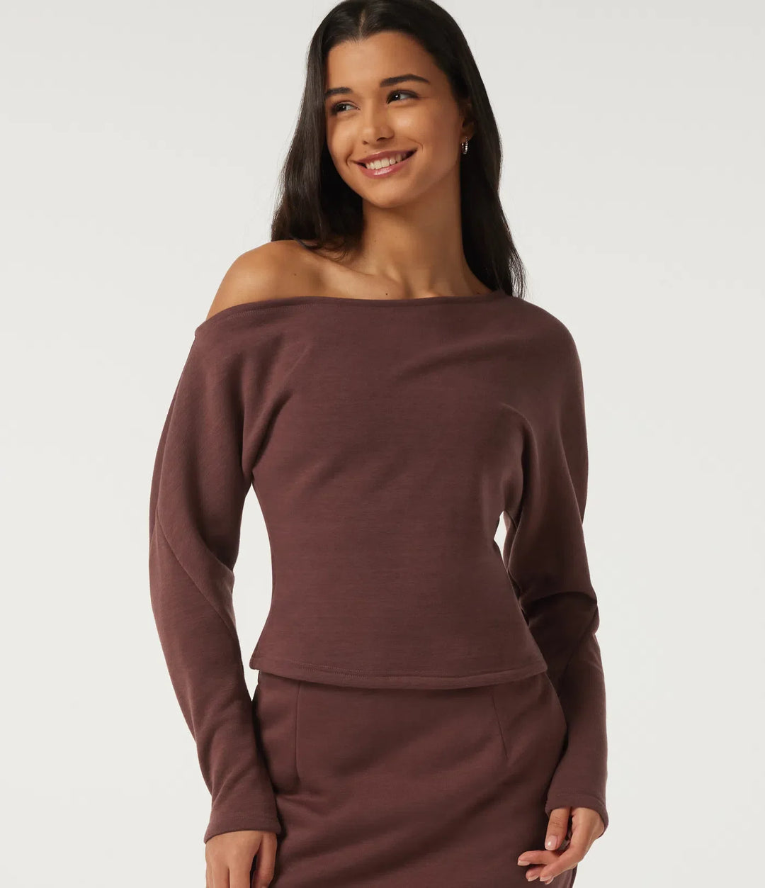 Enaxlad långärmad vardaglig sweatshirt