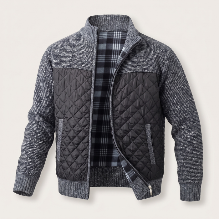 KLASSISK QUILTAD STICKAD JACKET