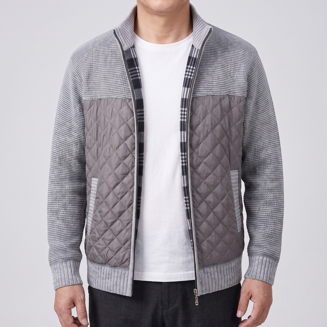 KLASSISK QUILTAD STICKAD JACKET
