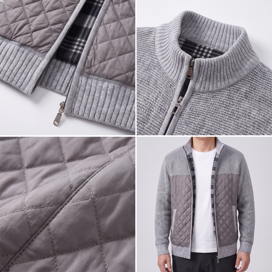 KLASSISK QUILTAD STICKAD JACKET