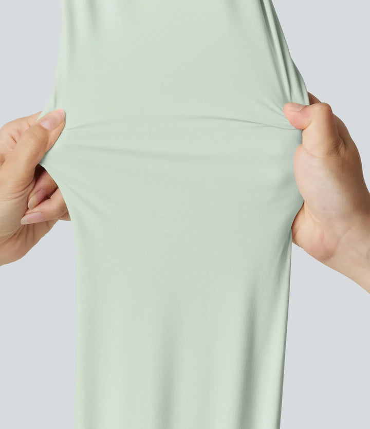 Halara UltraSculpt med hög midja och magkontroll formande träningsleggings med fickor