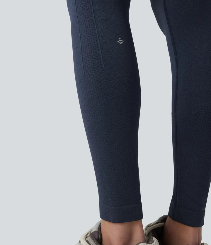 OneForm sömlös flow högmidjad magkontroll rumplyftande yogaleggings