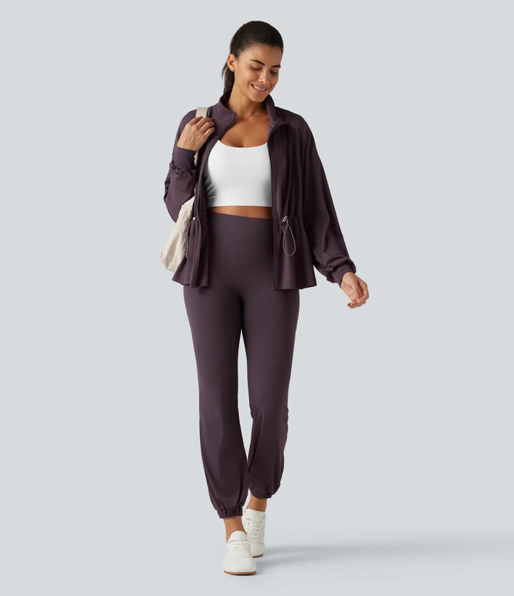 SoftlyZero hög hals långärmad yogajacka