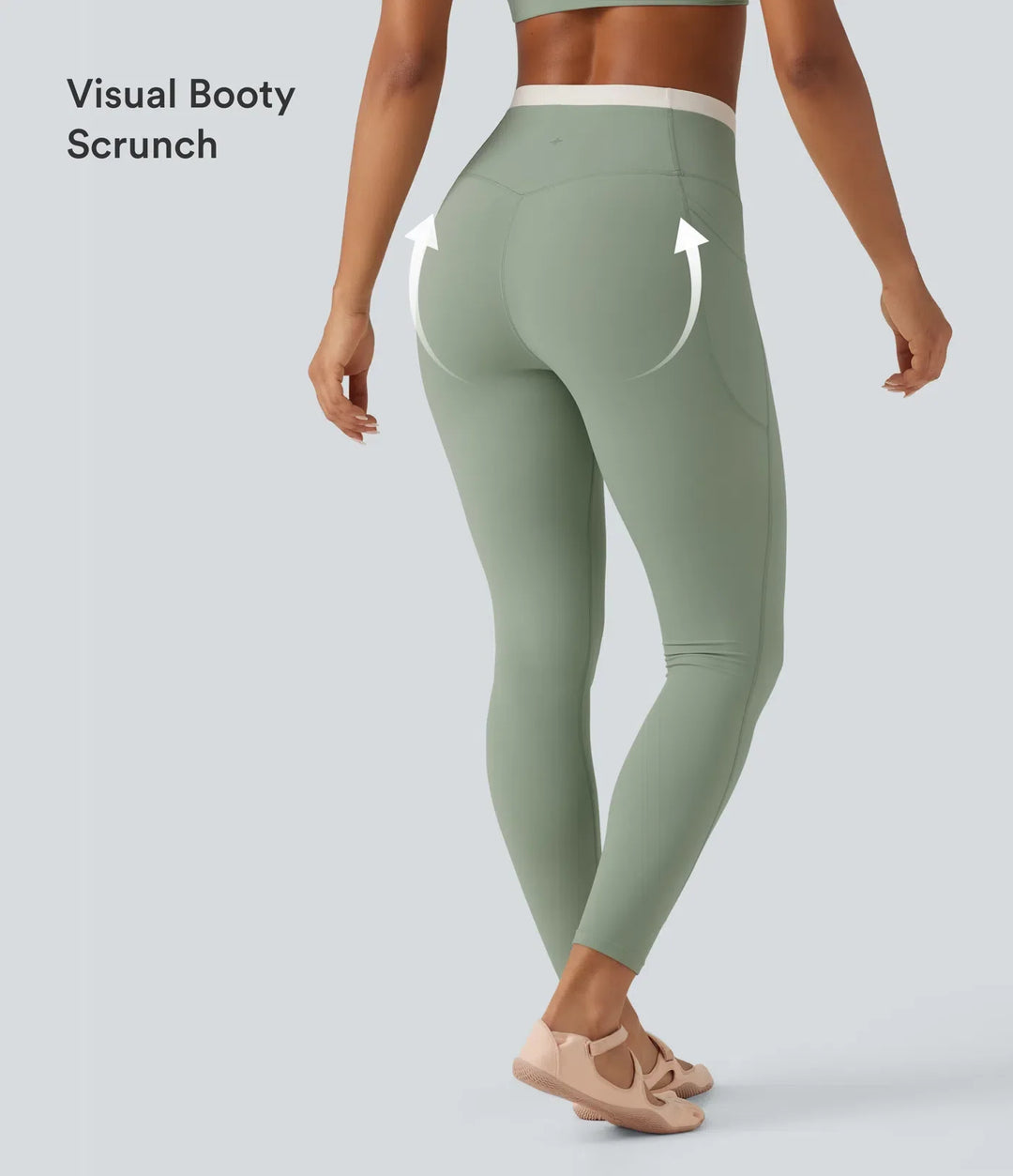 Lyckera UltraSculpt högmidjad magkontroll färgblock skinny yogaleggings med fickor