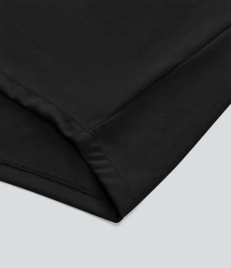 Med medelhög midja fickor draperad vida ben baggy vardagsbyxor