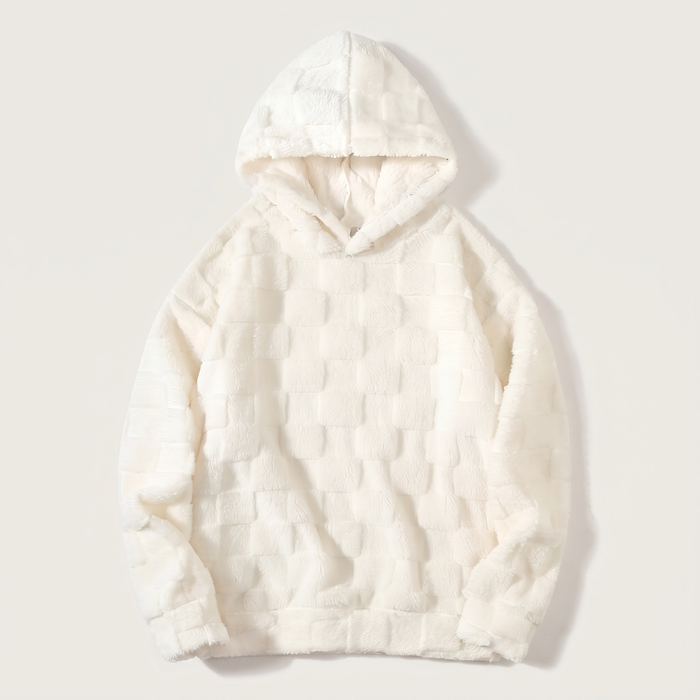 MYSIGT VÅFFELSTICKAD HOODIE