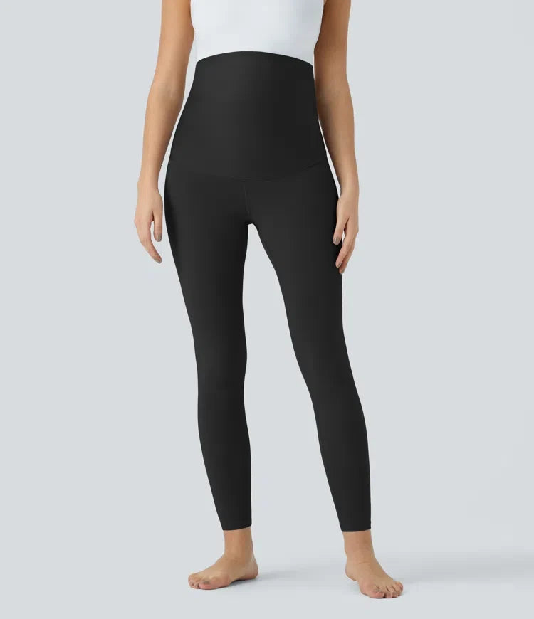 SoftlyZero med extra hög midja gravid yoga 7/8 leggings