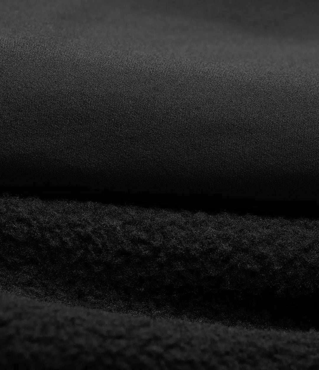 Vändbar hög hals långärmad fleece vandringsjacka med fickor (två looks i en)
