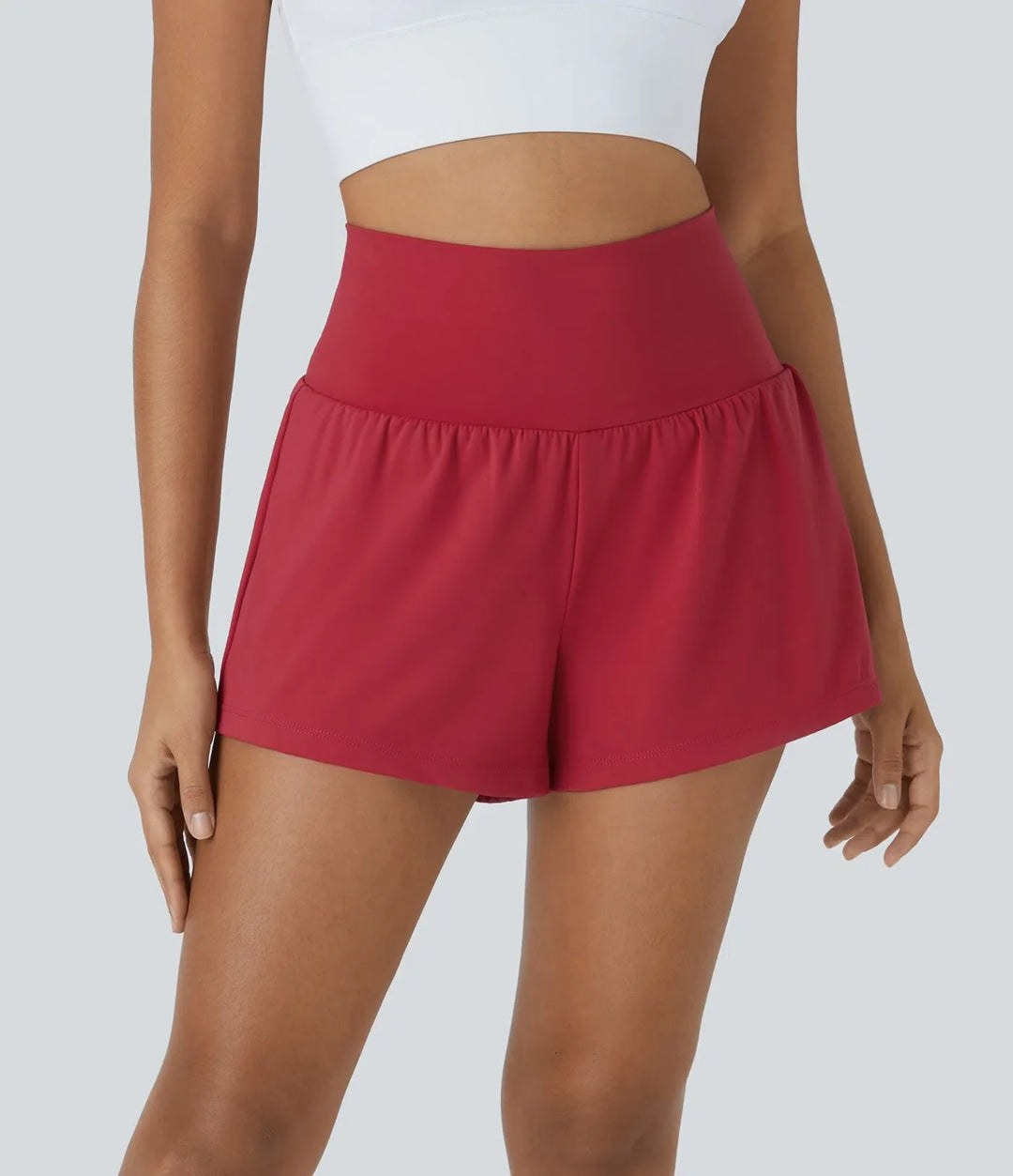 SoftlyZero Airy med extra hög midja 2-i-1 InstantCool yogashorts med fickor