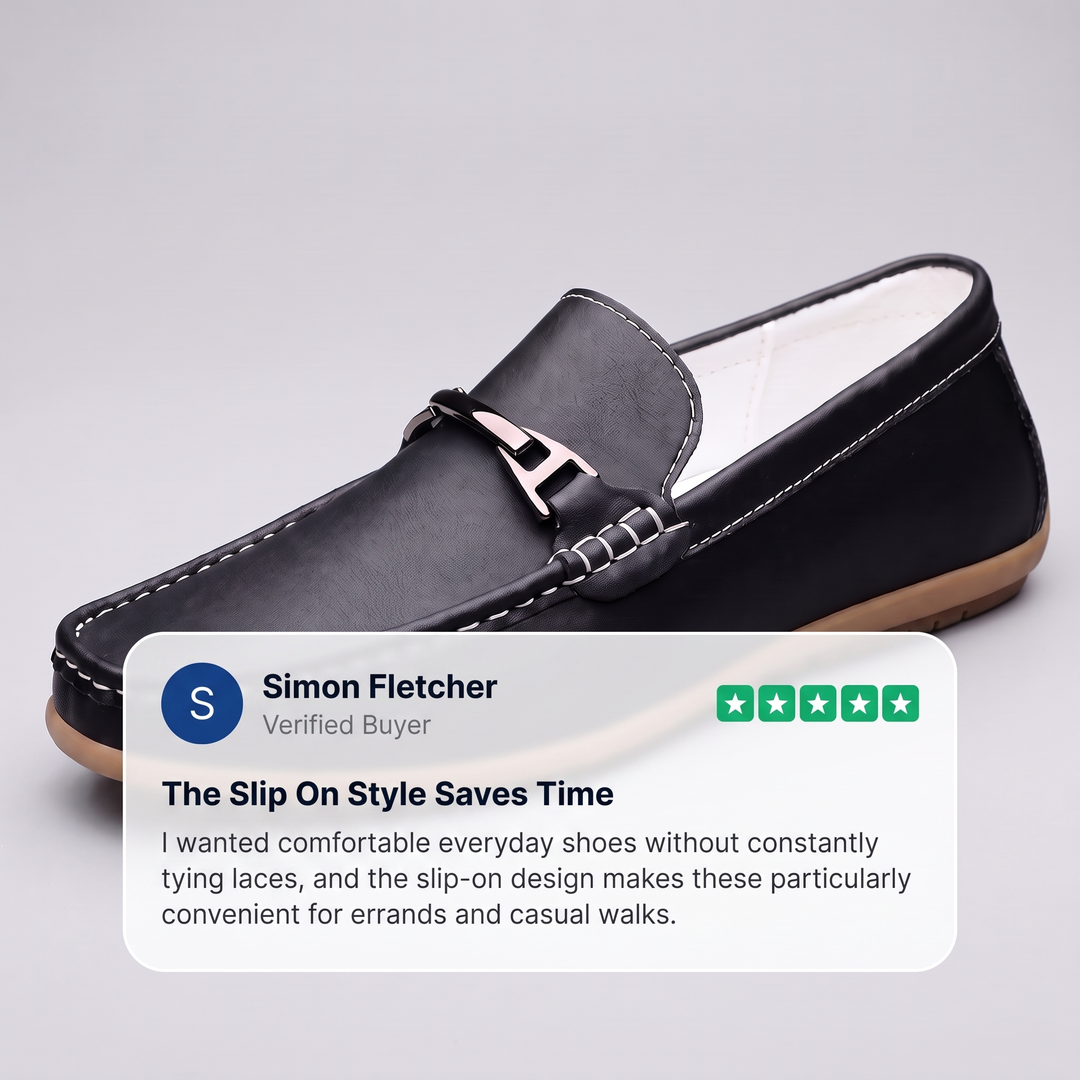 KLASSISKA LÄDERLOAFERS