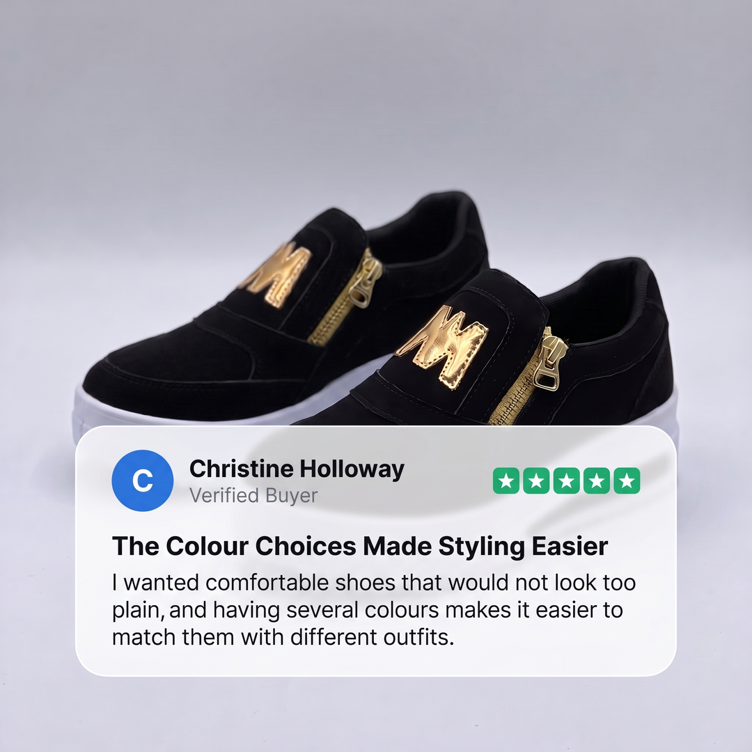 Vadderade slip-on-skor