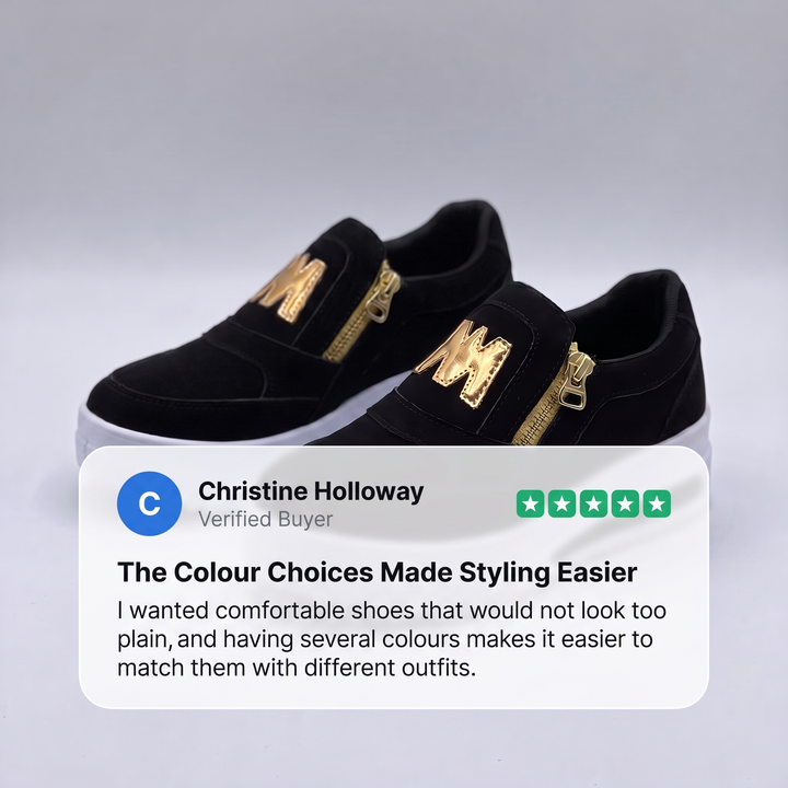 Vadderade slip-on-skor