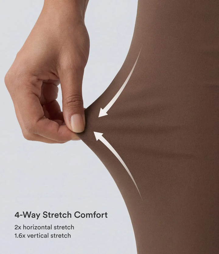 DayStretch med hög midja och magkontroll vida ben baggy yogabyxor med fickor