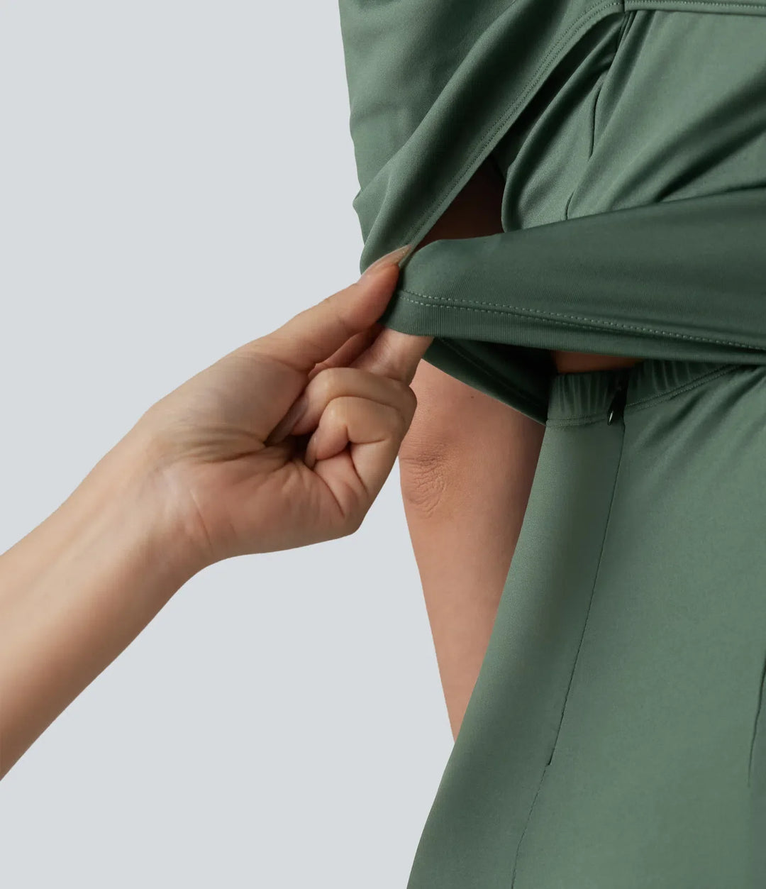 Bara axlar kortärmad inbyggd BH vardaglig jumpsuit med fickor-Easy Peezy Edition